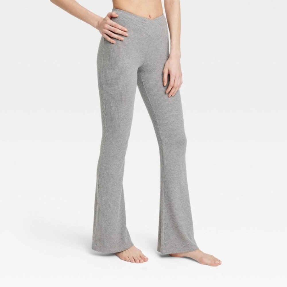 Target heathered grey flare leggings